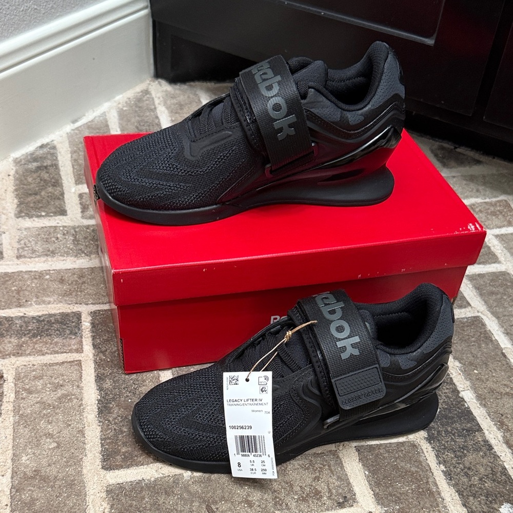Reebok Black Strap Training Sneakers